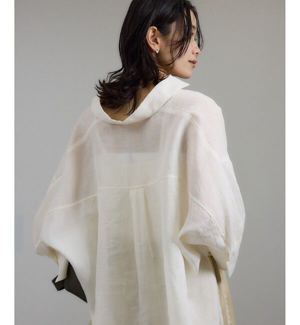 SALON adam et rope'「シアーリネンスキッパードルマンシャツ」|シャツ・ブラウス|