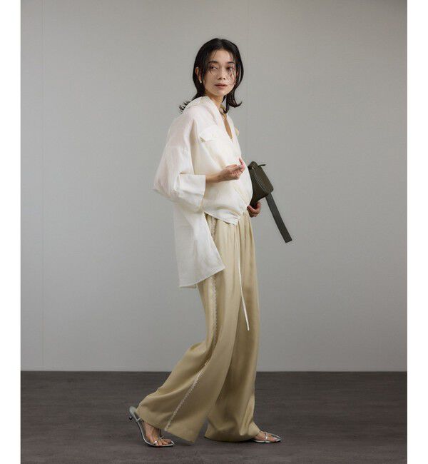 SALON adam et rope'「シアーリネンスキッパードルマンシャツ」|シャツ・ブラウス|