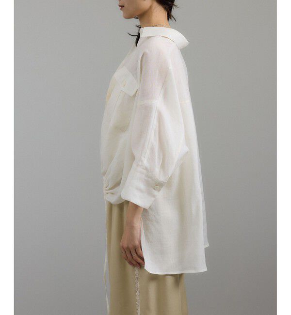 SALON adam et rope'「シアーリネンスキッパードルマンシャツ」|シャツ・ブラウス|