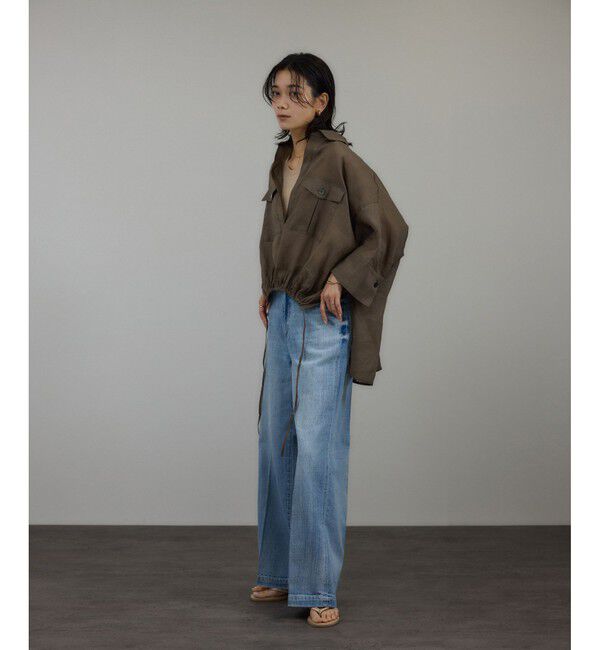 SALON adam et rope'「シアーリネンスキッパードルマンシャツ」|シャツ・ブラウス|