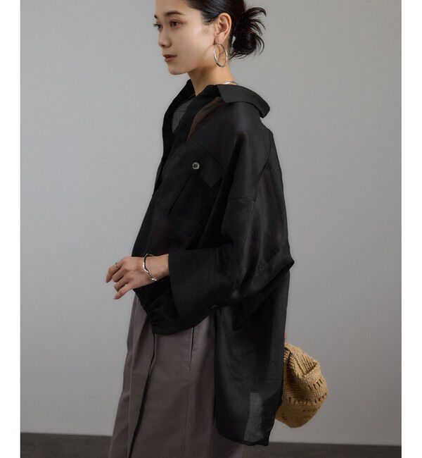 SALON adam et rope'「シアーリネンスキッパードルマンシャツ」|シャツ・ブラウス|