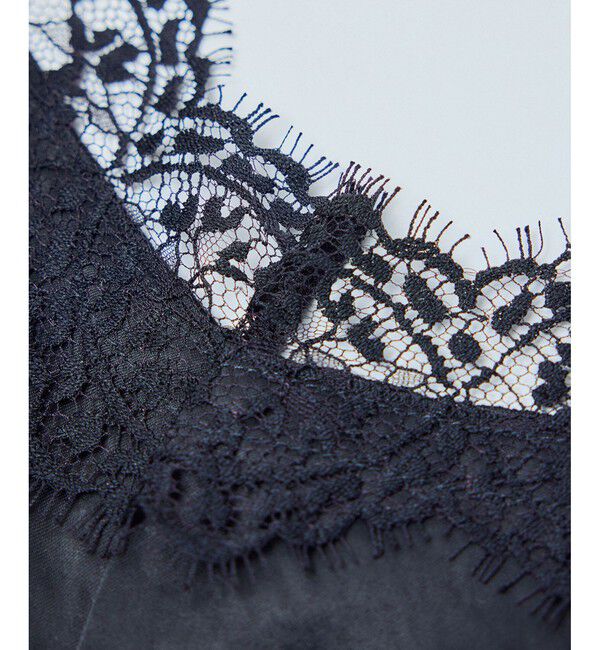 SALON adam et rope'「リバーレースサロペット / ロンパース」|オールインワン|