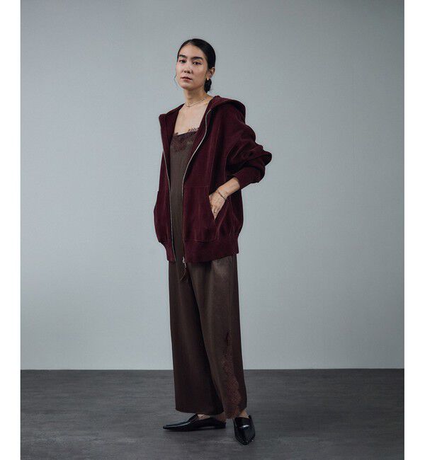 SALON adam et rope'「リバーレースサロペット / ロンパース」|オールインワン|ブラウン系(22)