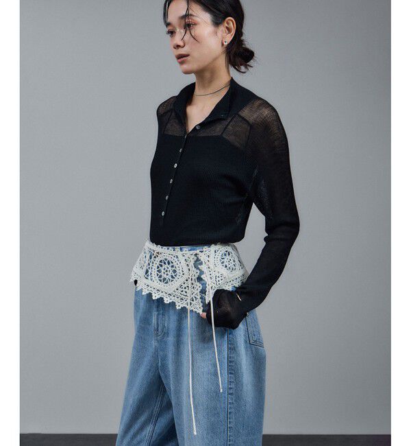 SALON adam et rope'「エンブロイダリカラー」|マフラー|