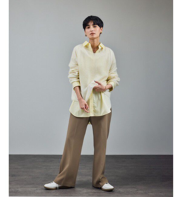 SALON adam et rope'「ストレッチセミフレアスタイルアップパンツ / セットアップ対応 」|スラックス|