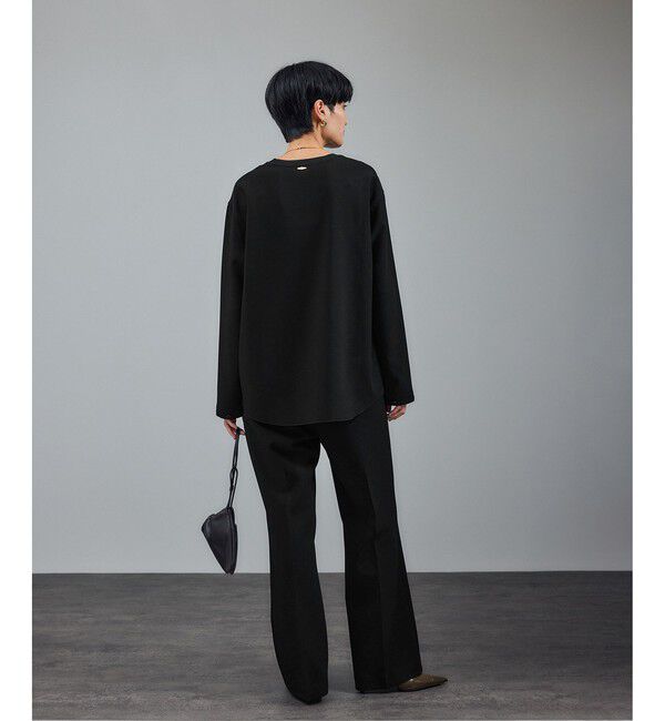 SALON adam et rope'「ストレッチセミフレアスタイルアップパンツ / セットアップ対応 」|スラックス|