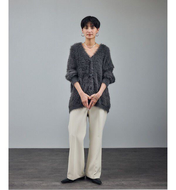 SALON adam et rope'「ストレッチセミフレアスタイルアップパンツ / セットアップ対応 」|スラックス|