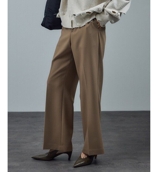 SALON adam et rope'「ストレッチセミフレアスタイルアップパンツ / セットアップ対応 」|スラックス|