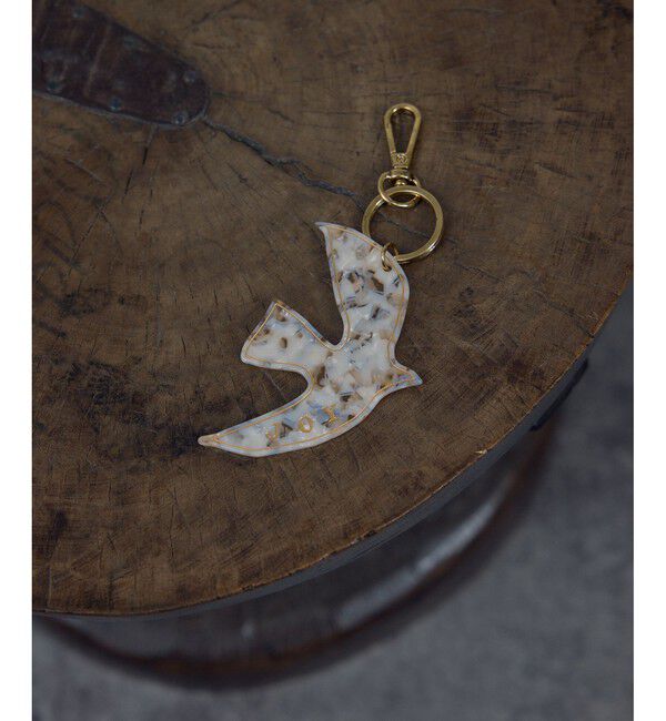 SALON adam et rope'「モチーフマーブルプレートチャーム」|チャーム・キーホルダー|ホワイト系(14)