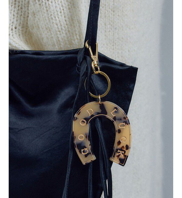 SALON adam et rope'「モチーフマーブルプレートチャーム」|チャーム・キーホルダー|ブラウン系(24)