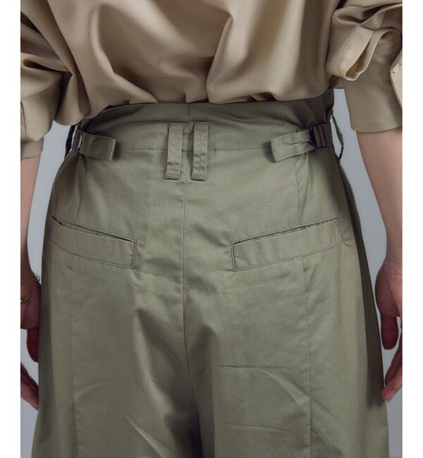 SALON adam et rope'「【WEB限定】コットンツイルワイドフォルムパンツ / 新色追加」|チノ|