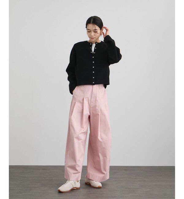 SALON adam et rope'「【WEB限定】コットンツイルワイドフォルムパンツ / 新色追加」|チノ|