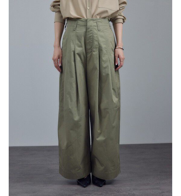 SALON adam et rope'「【WEB限定】コットンツイルワイドフォルムパンツ / 新色追加」|チノ|