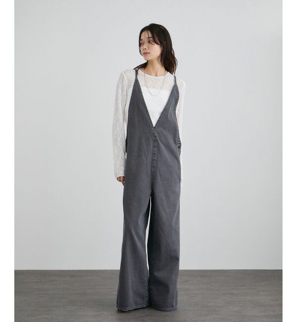 SALON adam et rope'「オーバーダイデニムサロペット」|オールインワン|