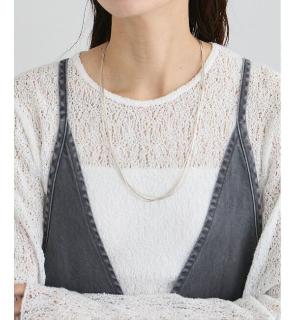 SALON adam et rope'「【NativeSilverStreams】リキッドシルバーネックレス 5st 60cm」|ネックレス|