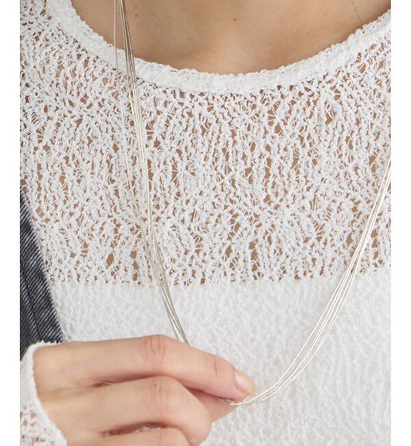 SALON adam et rope'「【NativeSilverStreams】リキッドシルバーネックレス 5st 60cm」|ネックレス|