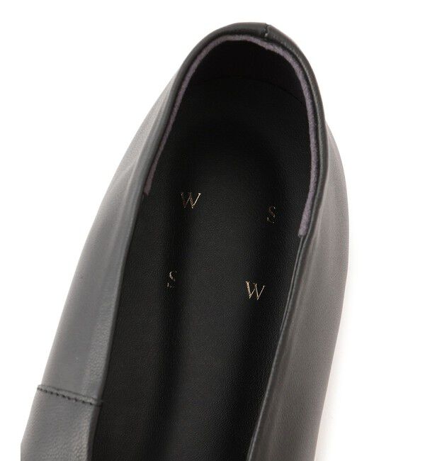 SALON adam et rope'「【W S（ドゥーブル）】ソフトレザーフラットシューズ」|パンプス|