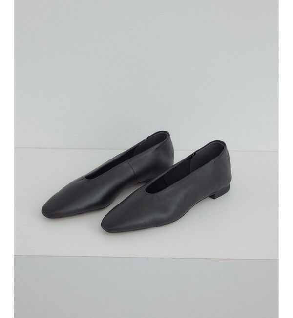 SALON adam et rope'「【W S（ドゥーブル）】ソフトレザーフラットシューズ」|パンプス|