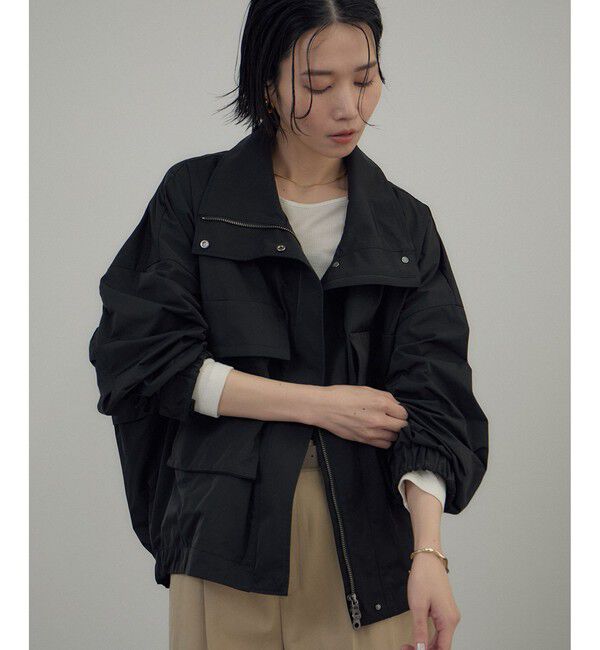 SALON adam et rope'「リモンタナイロン / スタンドカラーブルゾン」|ブルゾン・スタジャン|