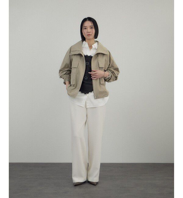 SALON adam et rope'「リモンタナイロン / スタンドカラーブルゾン」|ブルゾン・スタジャン|