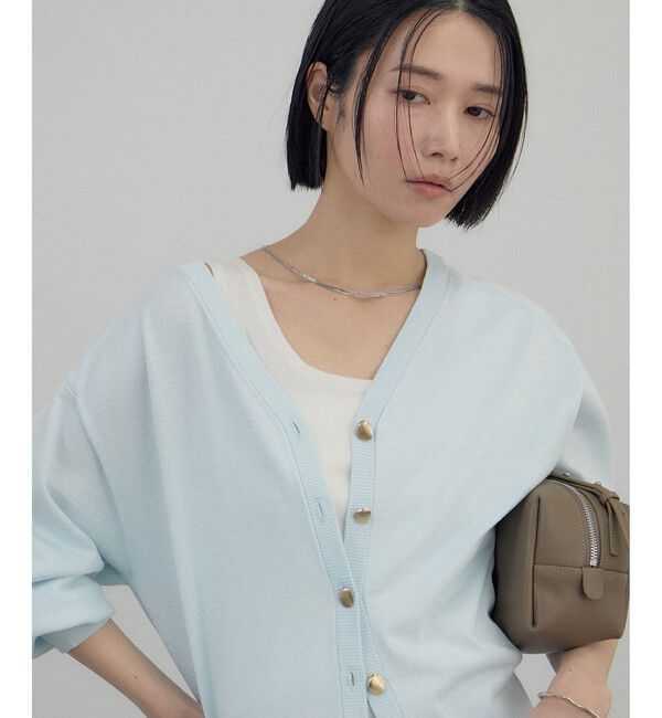 SALON adam et rope'「ブライト2WAYカーディガン」|カーディガン|サックス(48)