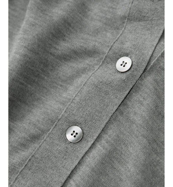 SALON adam et rope'「ブライトラメVネックシアーカーディガン / 新色追加」|カーディガン|