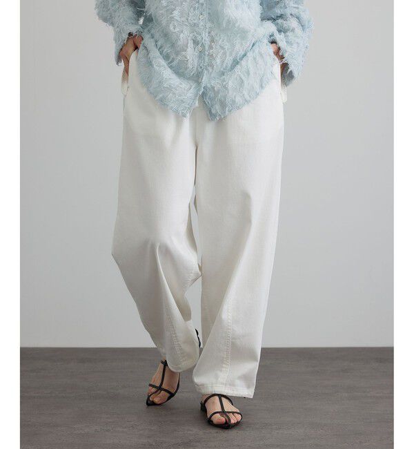 SALON adam et rope'「【WEB限定】ブロークンツイルミリタリータックカーゴパンツ」|カーゴ|