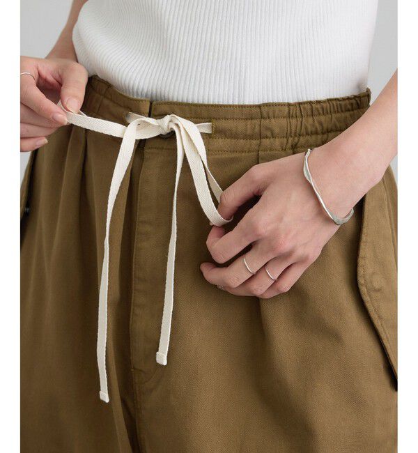 SALON adam et rope'「【WEB限定】ブロークンツイルミリタリータックカーゴパンツ」|カーゴ|