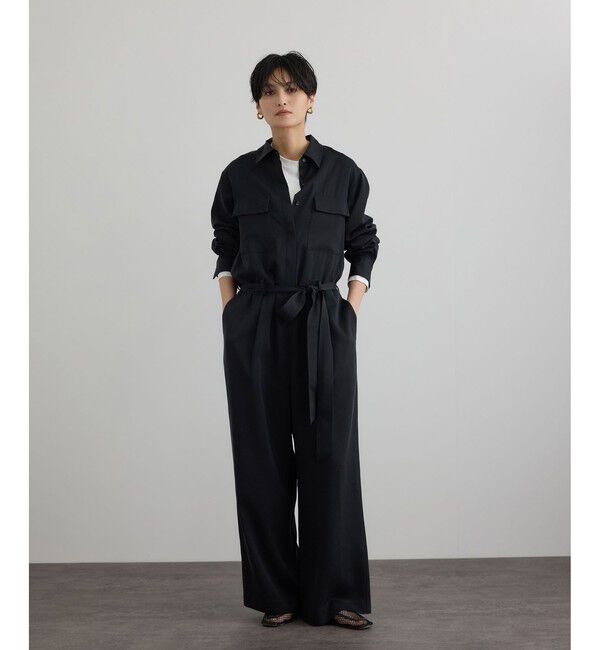 SALON adam et rope'「フィブリルクロスオールインワン」|オールインワン|ブラック(01)