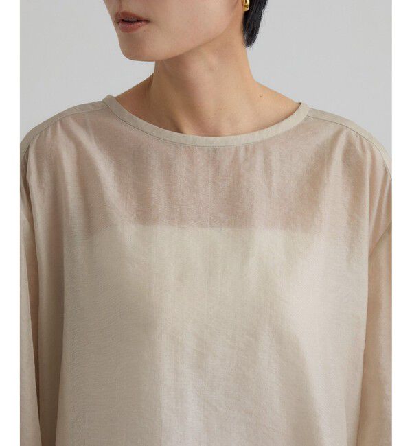 SALON adam et rope'「【WEB限定】シルクMIXルチアブラウス」|シャツ・ブラウス|