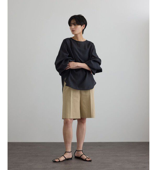 SALON adam et rope'「【WEB限定】シルクMIXルチアブラウス」|シャツ・ブラウス|