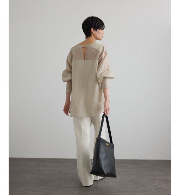 SALON adam et rope'「【WEB限定】シルクMIXルチアブラウス」|シャツ・ブラウス|