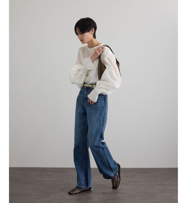 SALON adam et rope'「【WEB限定】シルクMIXルチアブラウス」|シャツ・ブラウス|