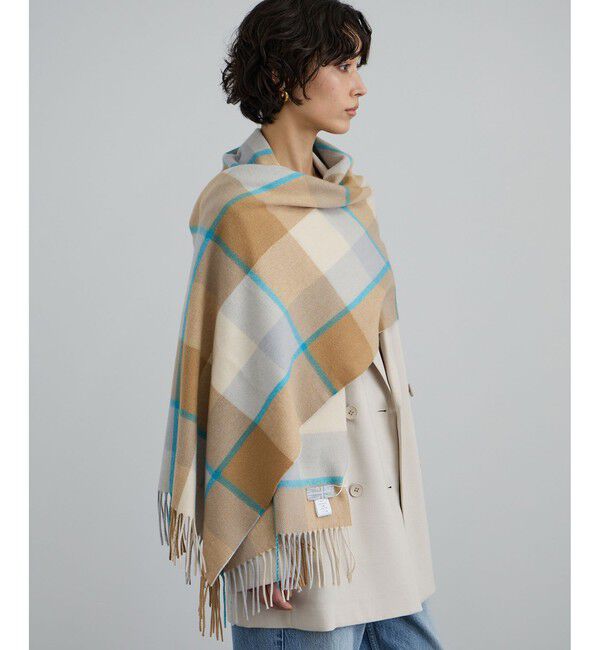 SALON adam et rope'「【J'aDoRe・一部店舗限定】【Joshua Ellis（ジョシュアエリス）】CPGストール」|ストール|オフホワイト(15)