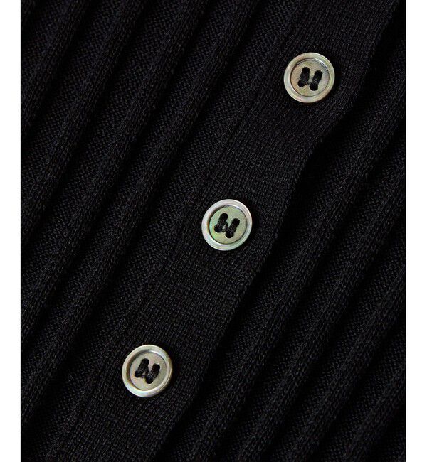 SALON adam et rope'「ワイドリブスキッパークルーネックカーディガン」|カーディガン|