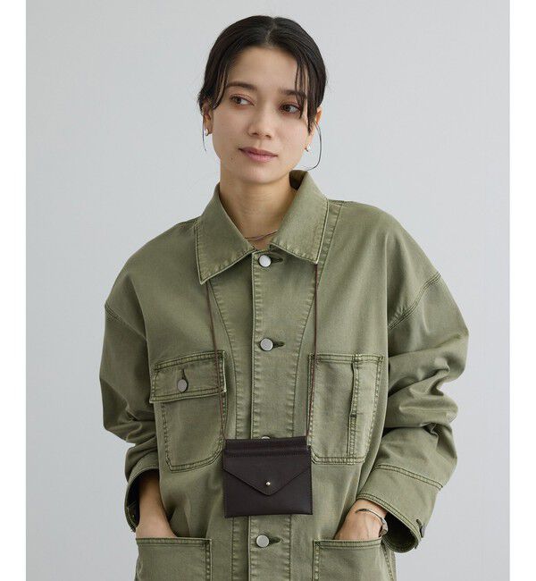 SALON adam et rope'「【Americana（アメリカーナ） for SALON】エンベロップネックレスポーチ/ステッカー」|ポーチ|