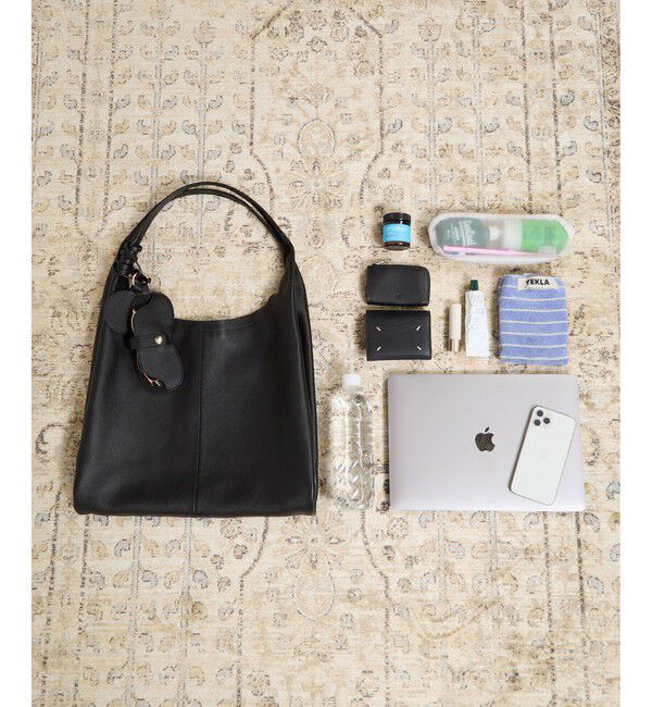 SALON adam et rope'「【WEB限定】【WS（ドゥーブル）】チャーム付きナチュラルレザートート」|トートバッグ|