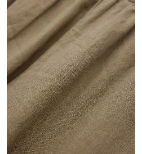 SALON adam et rope'「【WEB限定】ヨーロピアンリネンリラクシーワイドパンツ」|チノ|