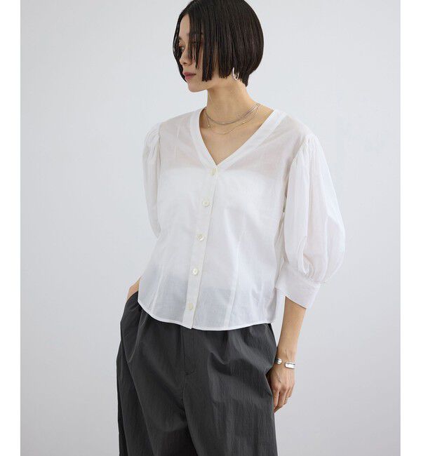SALON adam et rope'「ギャザーボリュームスリーブブラウス」|シャツ・ブラウス|