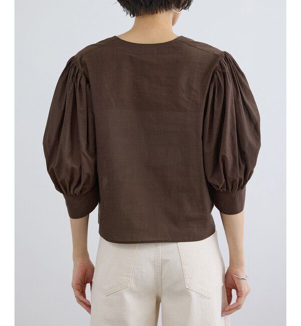 SALON adam et rope'「ギャザーボリュームスリーブブラウス」|シャツ・ブラウス|