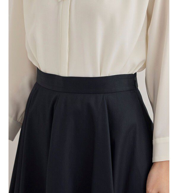 ROPE「【洗える】ドライコットンフォルムフレアスカート/セレモニー・通勤対応」|スカート|