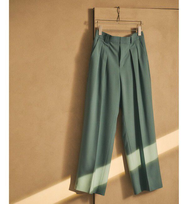 ROPE「【撥水】ウールタックトラウザーパンツ【雑誌掲載】」|チノ|