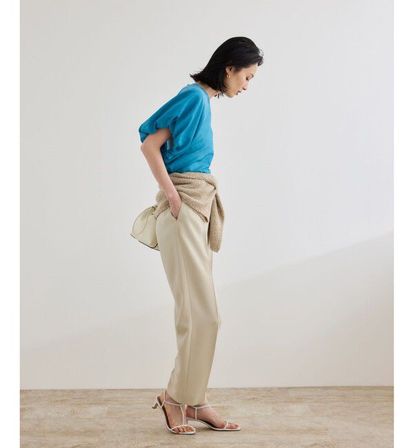 ROPE「【洗える】ダブルクロステーパードパンツ（美人パンツ）」|チノ|