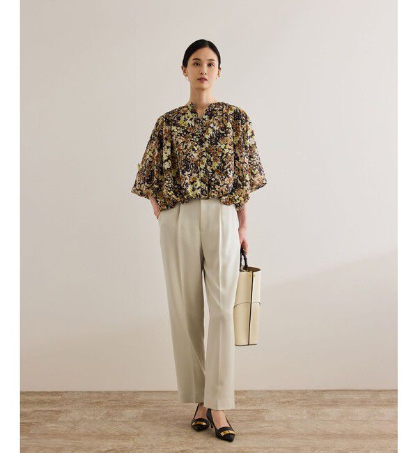 ROPE「【洗える】ダブルクロステーパードパンツ（美人パンツ）」|チノ|