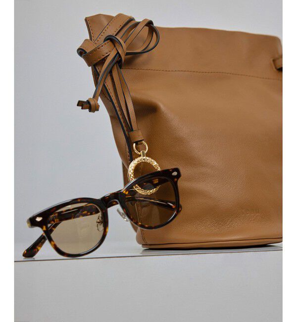 ROPE「【teau・牛革】panier rope ring holder（キー/バッグチャーム・サンプラス/メガネホルダー）」|チャーム・キーホルダー|キャメル(25)