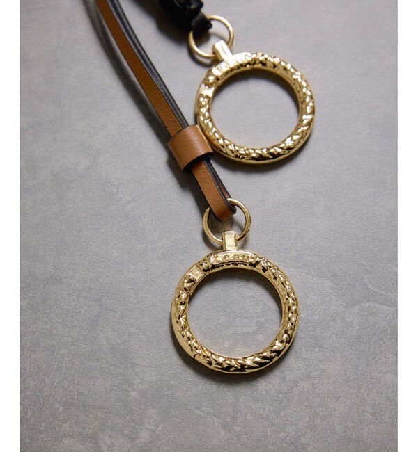 ROPE「【teau・牛革】panier rope ring holder（キー/バッグチャーム・サンプラス/メガネホルダー）」|チャーム・キーホルダー|