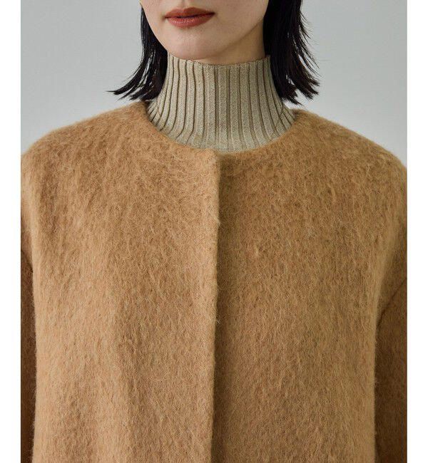 ROPE「ウールモヘヤノーカラーミドル丈コート」|その他|