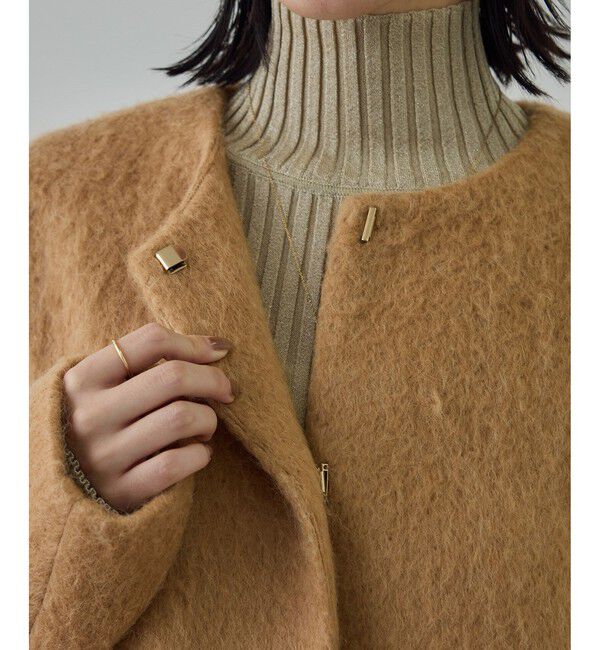 ROPE「ウールモヘヤノーカラーミドル丈コート」|その他|