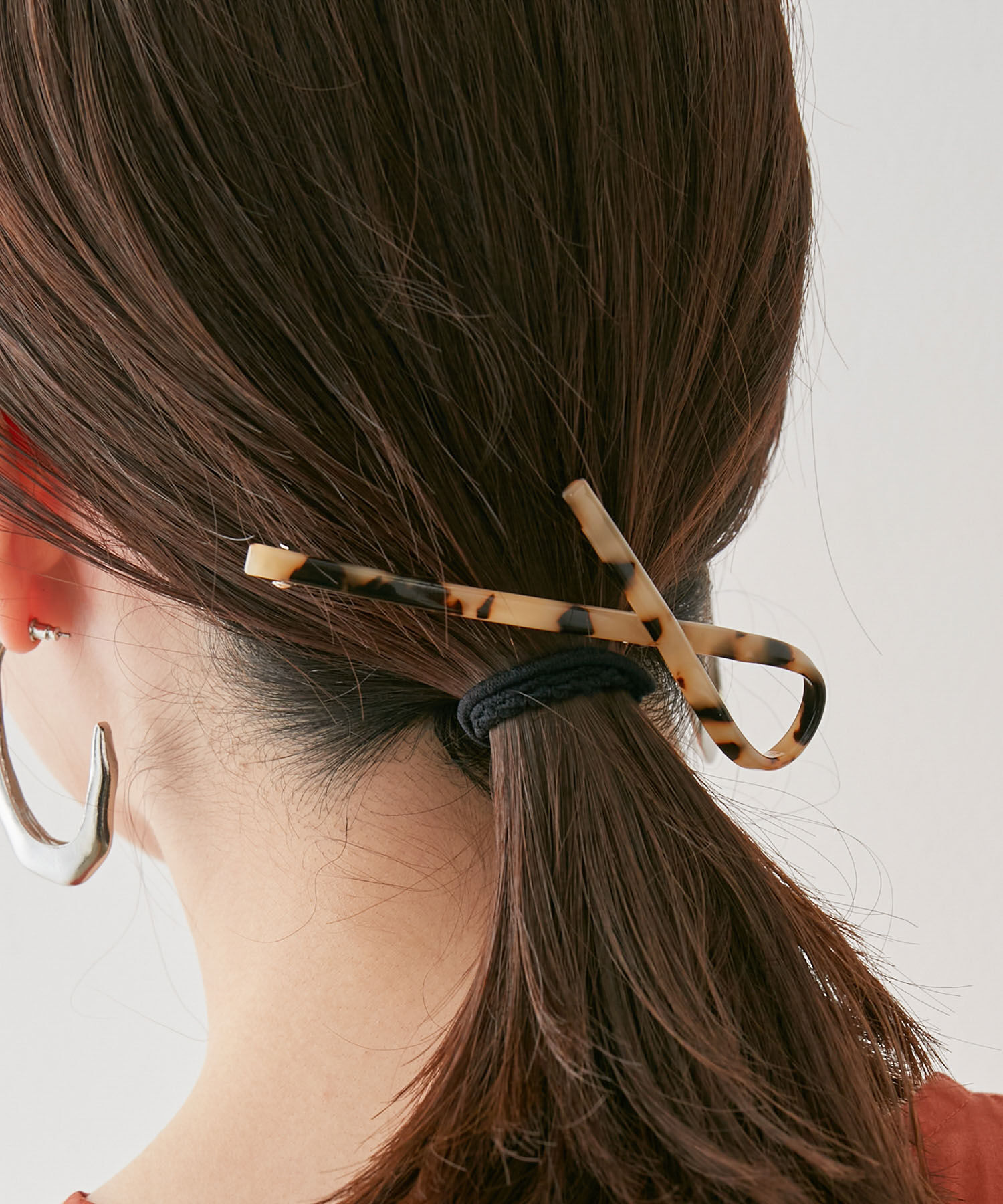 VIS「留めるだけで華やかに。リボンヘアピン」|その他|ベージュ系(28)