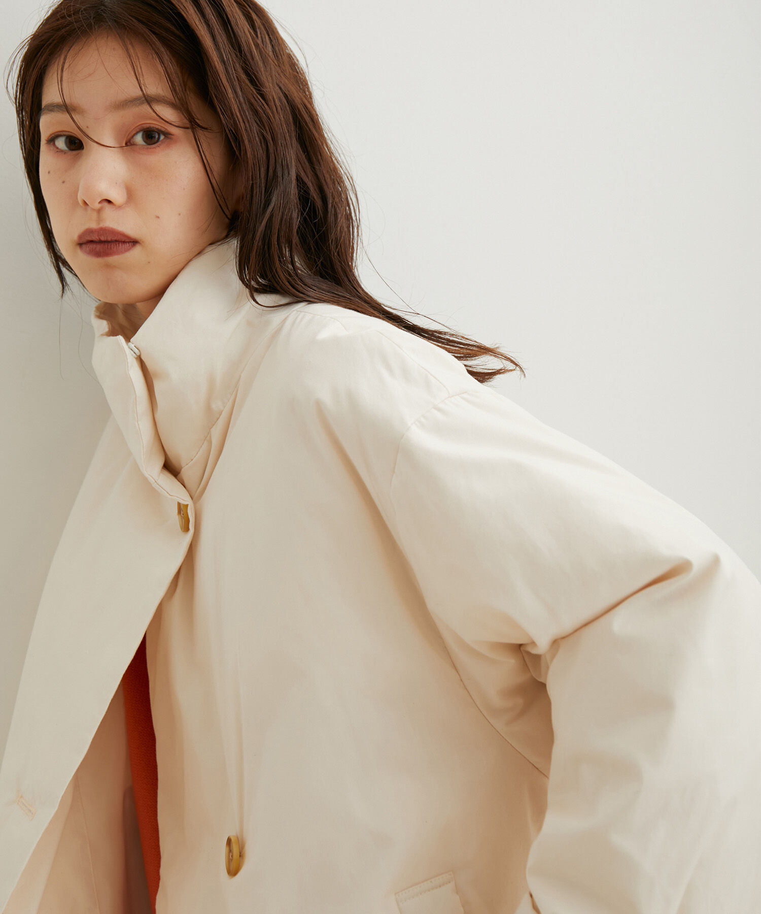 VIS「【保温機能綿】スタンドカラーパデットコート」|その他|